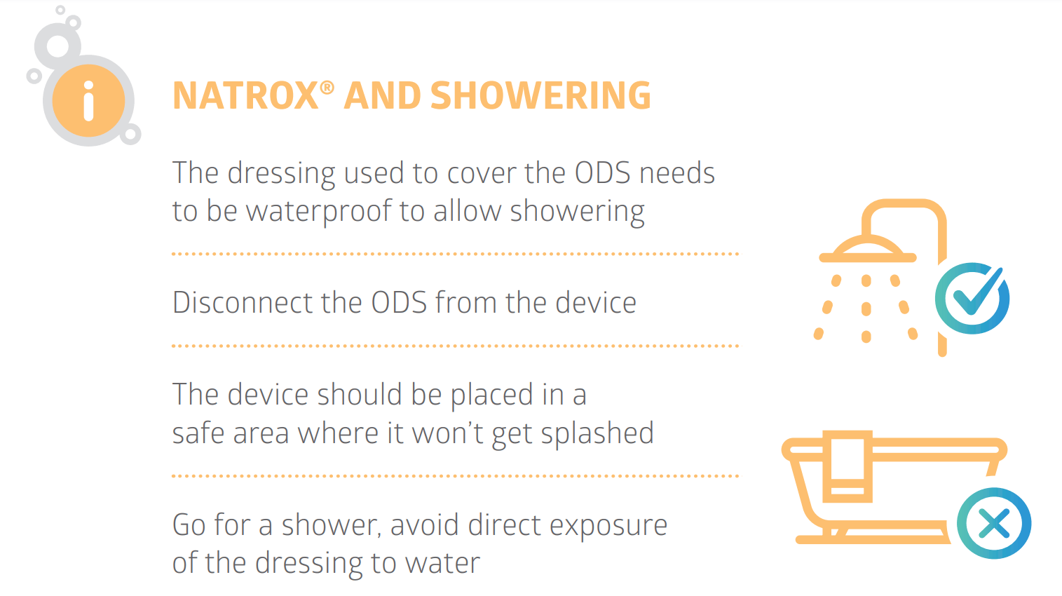 showering with natrox